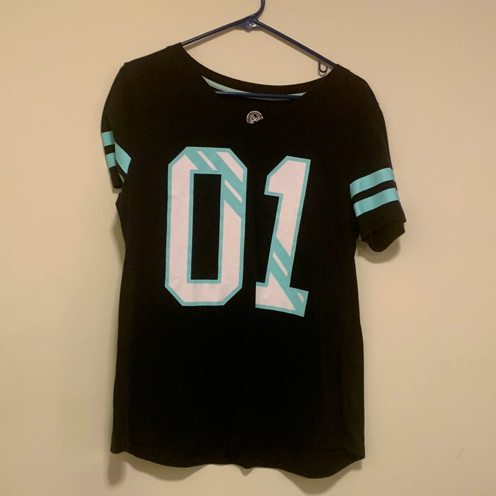 SO Intimates black shirt with number 01